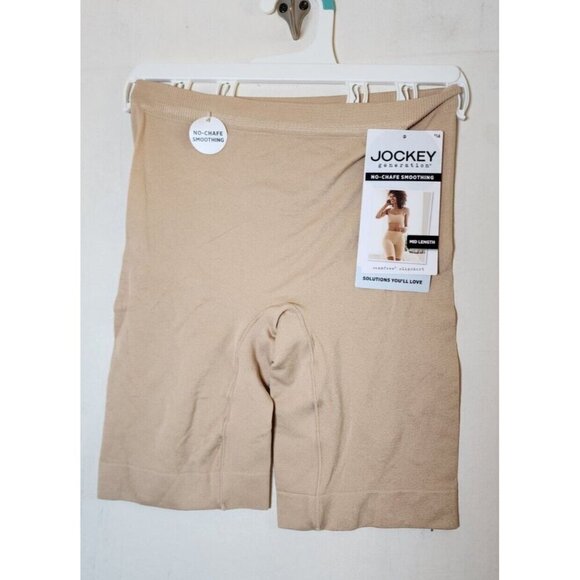New Jockey Women's Beige N0-CHAFE Smoothing High-Waist Shorts Size S - Picture 1 of 4